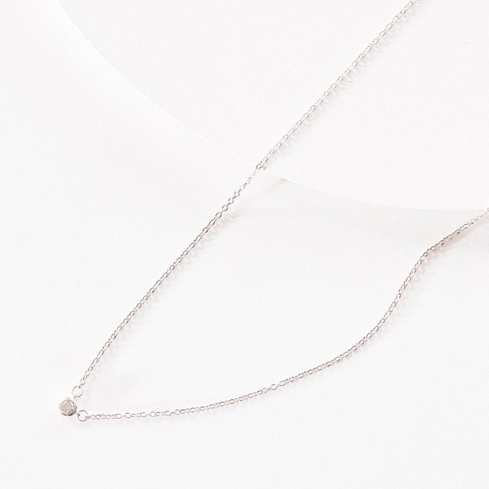 Michelle Campbell Diamond Bezel Necklace